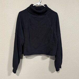 Aerie mock neck cropped sweatshirt